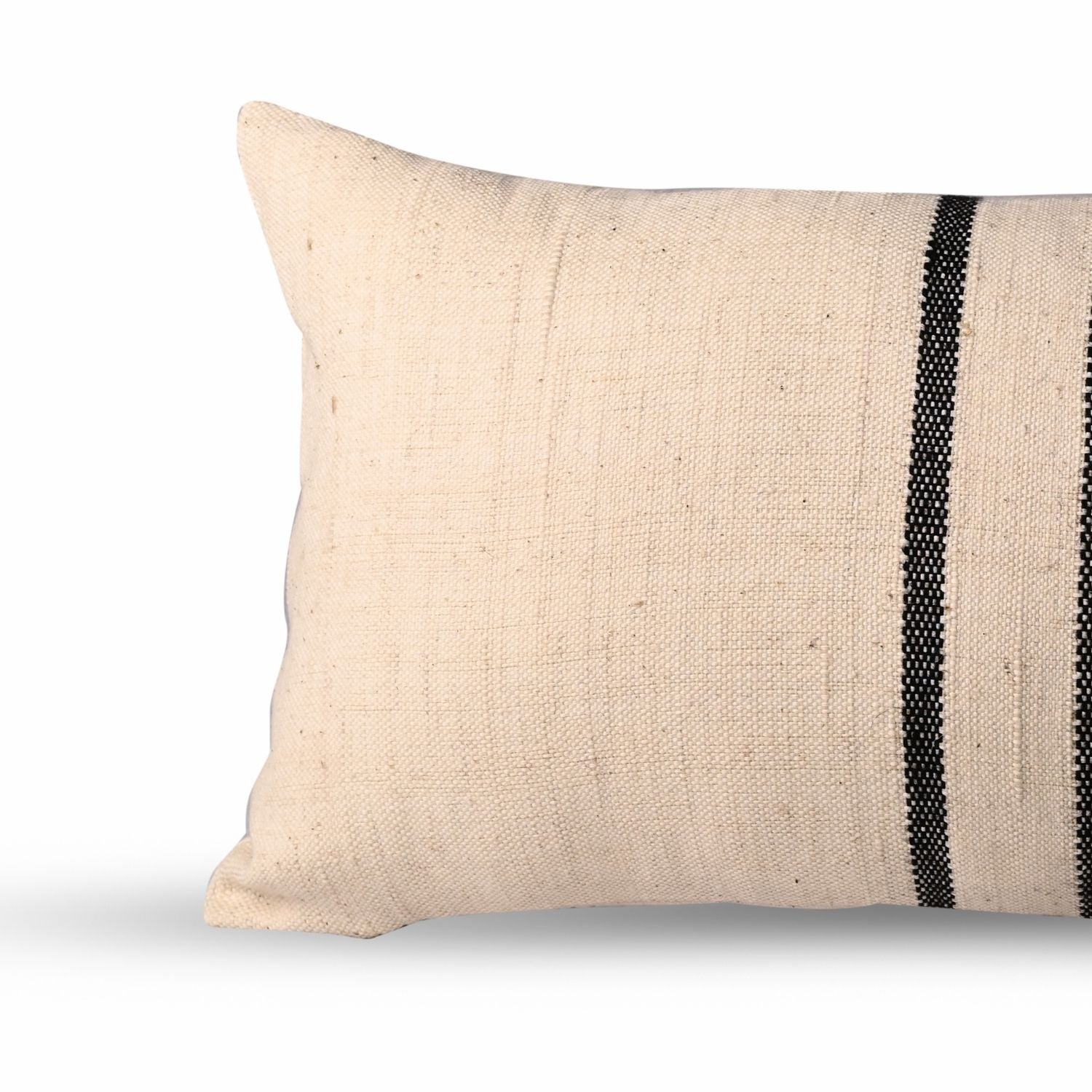 A close-up of the Voila Sheer pillow, showcasing its delicate woven texture and luxurious softness.