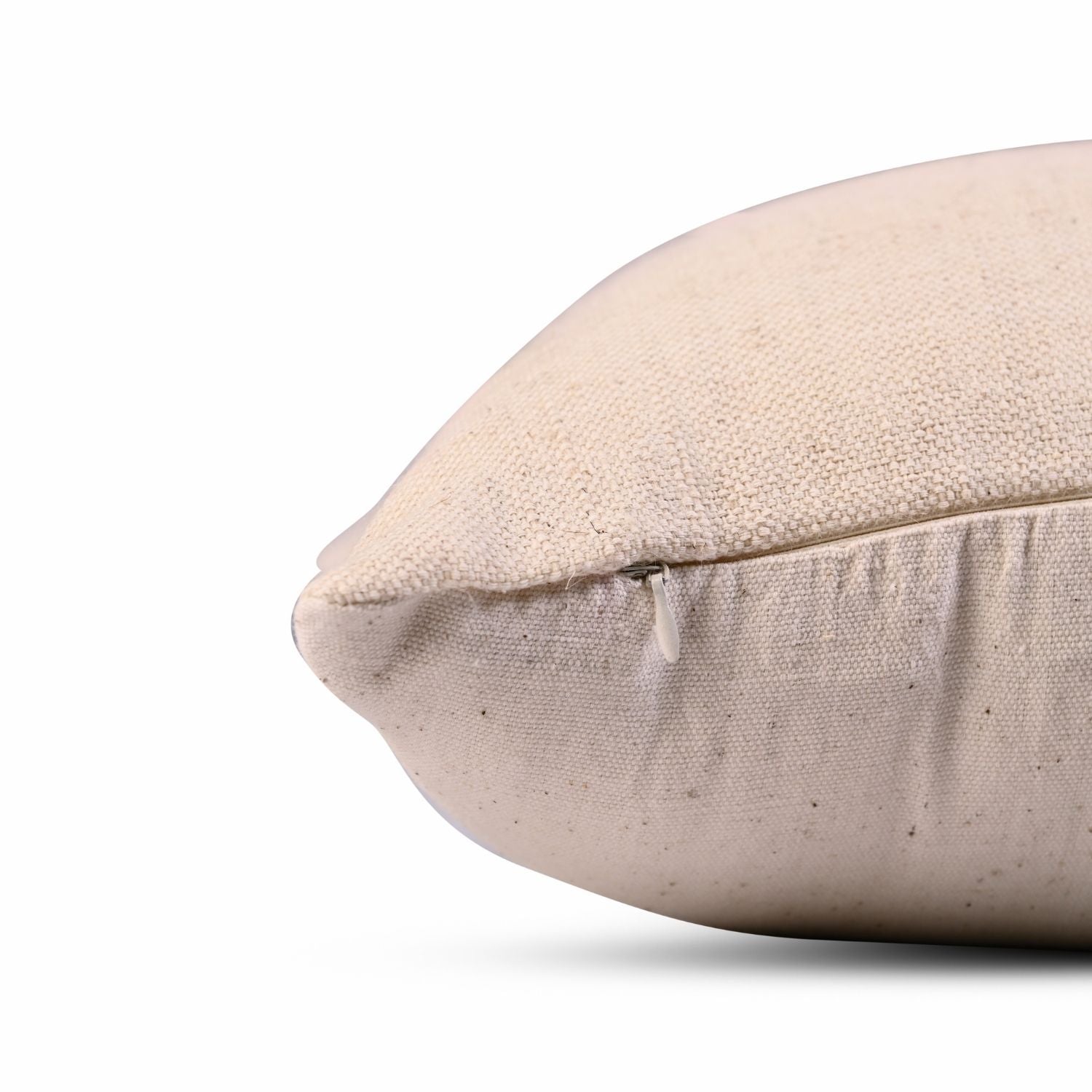 Sheer cotton and wool pillow with a concealed zipper, blending style and functionality with effortless grace.